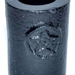 1 1/4" Pentagram cast iron chime holder