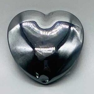 1 3/4" Hematite heart