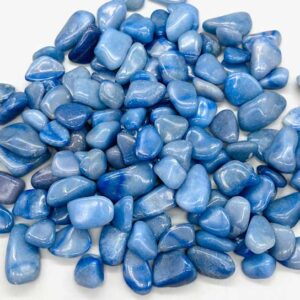 1 lb Aventurine, Blue tumbled stones