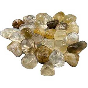1 lb Citrine, Natural tumbled stones
