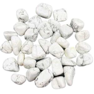 1 lb Howlite, White tumbled stones