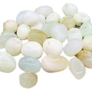 1 lb Jade, White tumbled stones