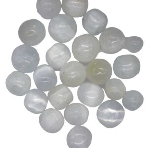 1 lb Selenite tumbled stones