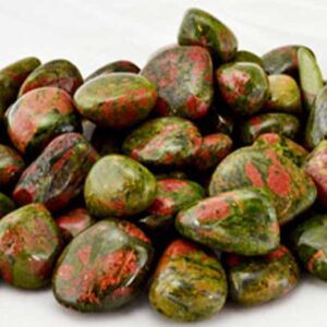1 lb Unakite tumbled stones