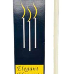 10" Ivory chime candle 6 pack