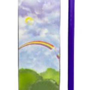 10" Purple chime candle 6 pack