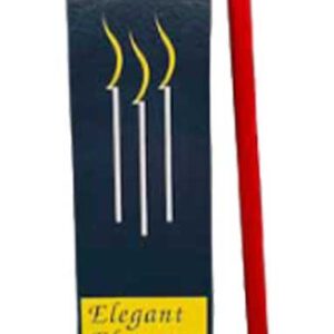 10" Red chime candle 6 pack