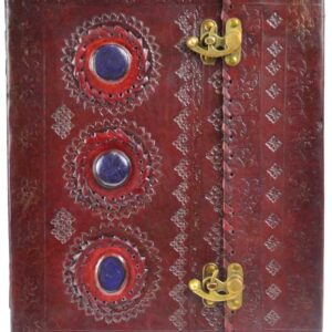 10" x 13" Stone leather blank book w/ latch
