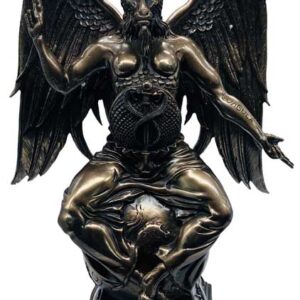 14 1/2" Baphomet bronze color