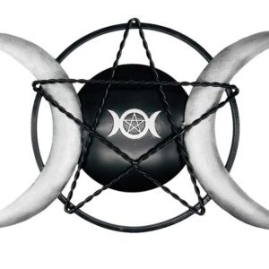 14" Triple Moon iron plaque