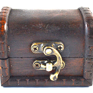2 1/4" x 3" x 2 1/4" antique wood box