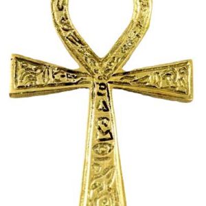 2 3/8" x 4" Ankh brass