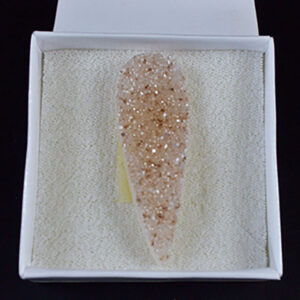 2" Amethyst Tear druse cabochon