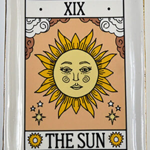 4 1/2" x 6 1/2" Sun tarot dish
