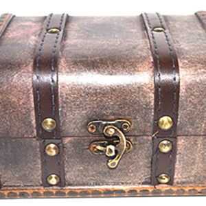 4 1/2" x 6 1/4" x 3 3/4" antique wood box