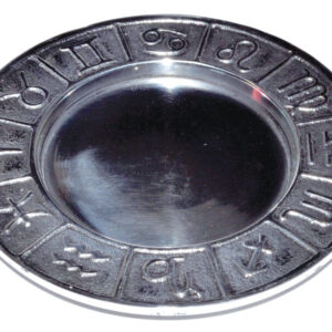 4 3/4" Zodiac Pillar holder/ Smudge plate