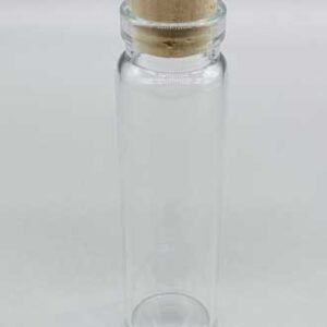 4dr glass vial w/ cork