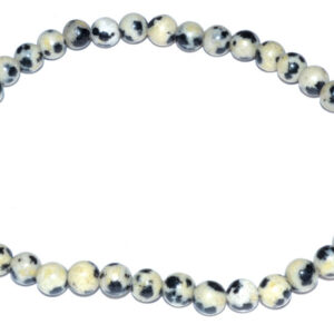 4mm Dalmation stretch bracelet