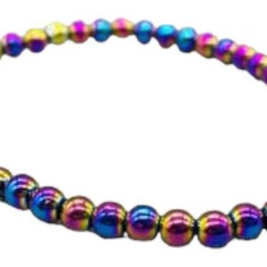 4mm Rainbow Hematite stretch bracelet