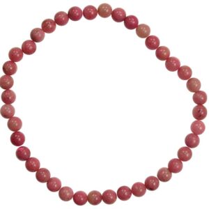 4mm Rhodonite stretch bracelet