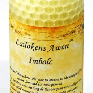 4" Imbolc Sabbat Lailokens Awen candle