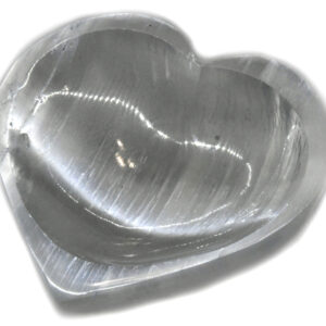 4" Selenite Heart bowl