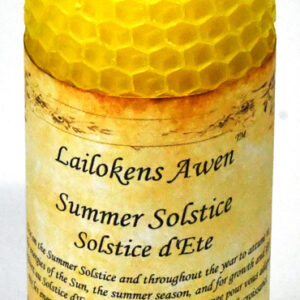 4" Summer Solstice Altar Lailokens Awen candle