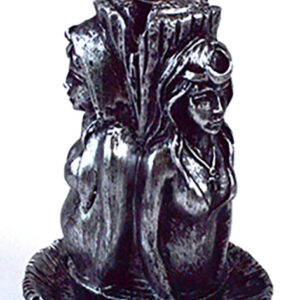 5 1/2" Maiden, Mother, Crone backflow incense burner