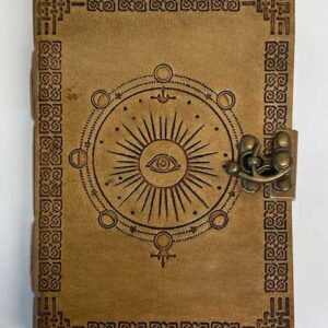 5" x 7" Moon Phase Embossed leather w/ latch