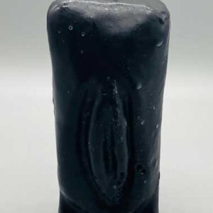 6 1/2" Black Female Gender candle
