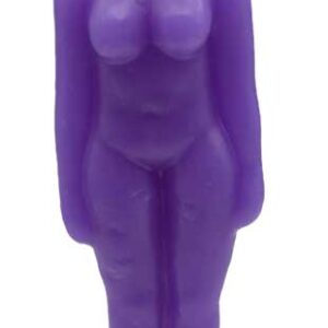 6 3/4" Purple Woman candle