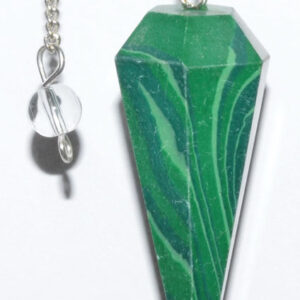 6-sided Malachite pendulum