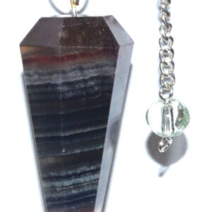 6-sided Multi Fluorite pendulum