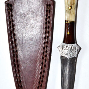 7" Baby Stag Damascus athame
