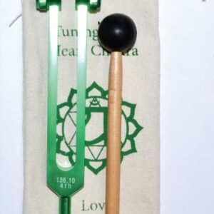 8 1/2" Heart (green) tuning fork