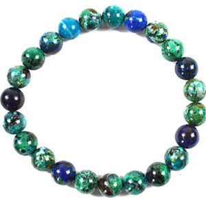 8mm Azurite/ Malachite