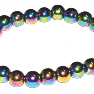 8mm Hematite, Rainbow