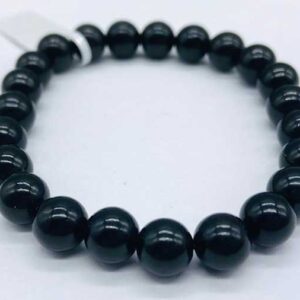 8mm Jet bracelet