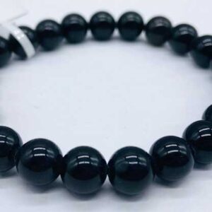 8mm Obsidian, Black bracelet