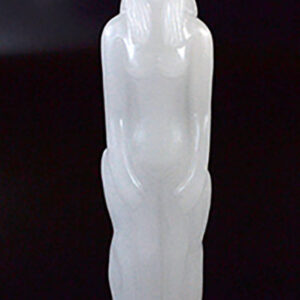 8" White Female candle