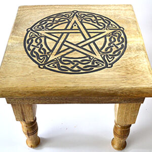9"x 9"x 8" Pentagram altar table