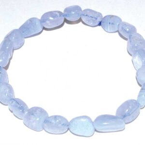 Agate, Blue Lace Nugget bracelet