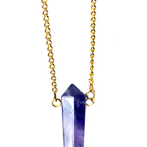 Amethyst double terminated W/ chain