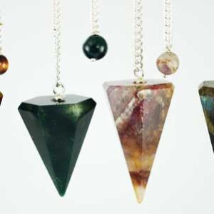 Assorted Faceted 6 side pendulum