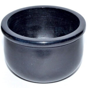 Black Stone Scrying Bowl/Smudge Pot 3"