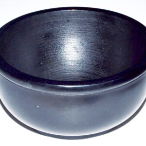 Black Stone Scrying Bowl/Smudge Pot 4"