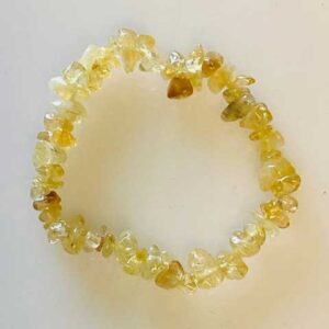 Citrine chip bracelet