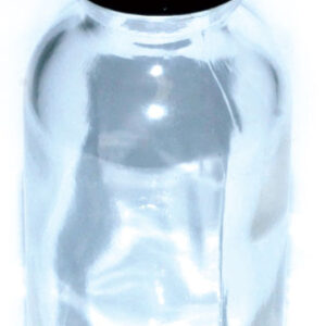 Clear 1oz Glass bottle & cap