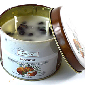 Coco (Coconut) quartz tin candle