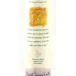 Courage Reiki Charged pillar candle